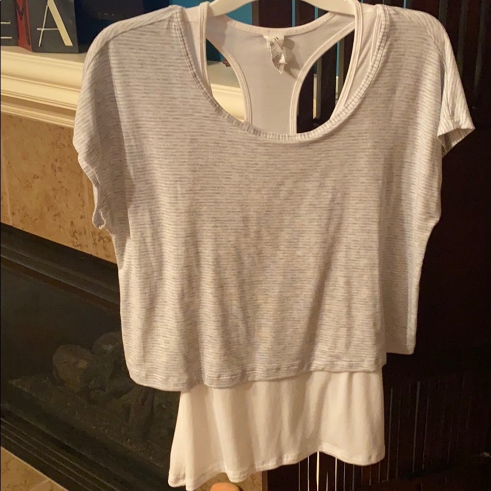 Crop & layer tee